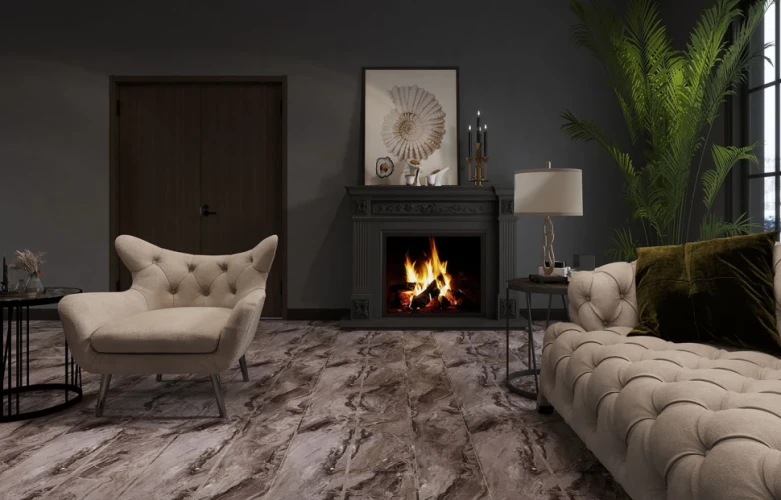 Кварцевый ламинат MSPC Stone Floor DCD1-5 MР Перуанский Мрамор на Otdelka1.ru