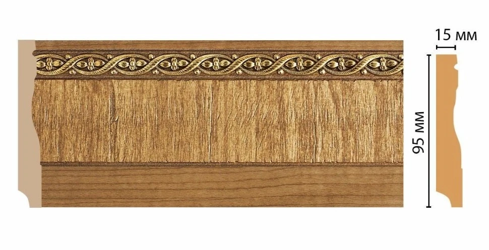 Плинтус напольный Decomaster 153-4 на otdelka1.ru