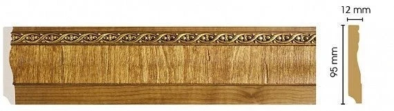 Плинтус напольный Decomaster 153-4 на otdelka1.ru