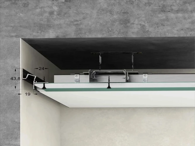 Теневой потолочный карниз Laconistiq Gips Черный Муар на otdelka1.ru