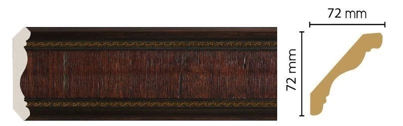 Карниз потолочный Decomaster 172-2 на otdelka1.ru