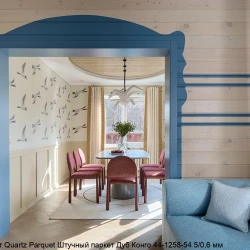 Кварцевый паркет Quartz Parquet Штучный паркет 5/06 мм 44-1258-54 Дуб Конго