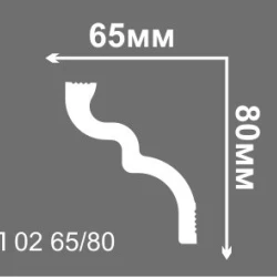 Плинтус потолочный Де-Багет П02 65-80