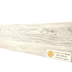 Плинтус МДФ Теквуд / Teckwood 75мм дуб аляска
