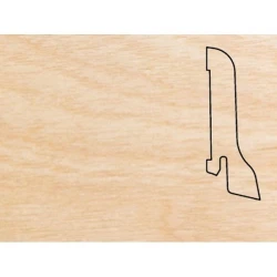 Плинтус шпонированный Педрос / Pedross Клен 60 х 22 мм