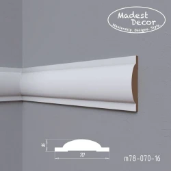 Молдинг МДФ под покраску Madest Decor M78-070-16