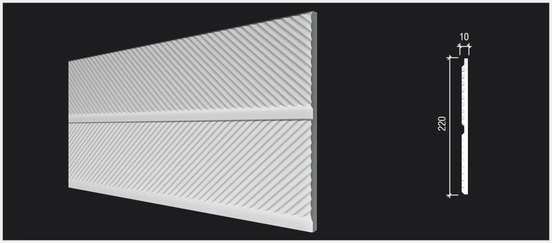 Стеновая панель 3D Decor Dizayn DD920 3м на otdelka1.ru