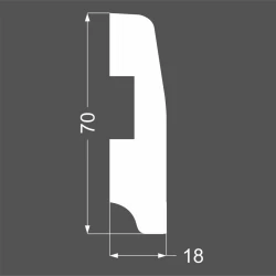 Плинтус Deartio P 12.70.16