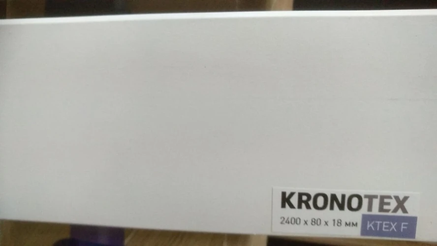 Плинтус МДФ Кронотекс / Kronotex F Белый