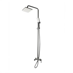 Душевая система Royce Про RCS-120504BL, с изливом, черн. мат.