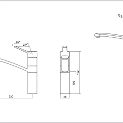 Смеситель EMAR EC-3011 черный
