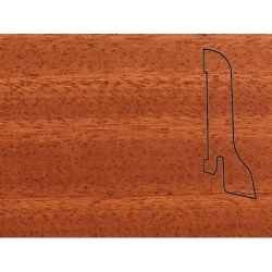 Плинтус шпонированный Педрос / Pedross Махагон 60 х 22 мм