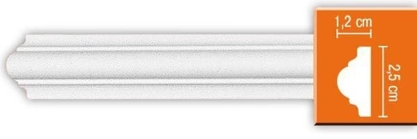 Молдинг гладкий Decomaster 97012F гибкий на otdelka1.ru
