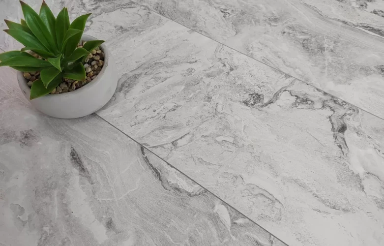 Кварцевый ламинат Stone Floor DCD1-3 MP Жемчужный мрамор на Otdelka1.ru