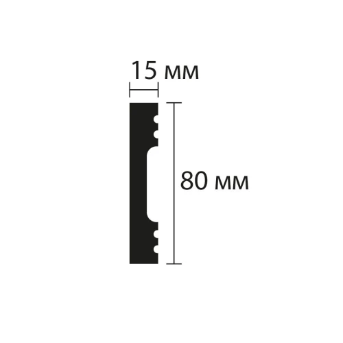 FD8 плинтус Wallstyl NMC 80х15х2000 мм на Otdelka1.ru