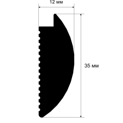 Молдинг финишный Cosca MF006 35х12 Экополимер
