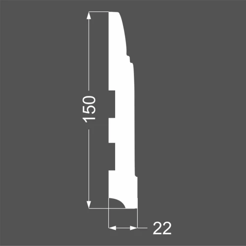 Плинтус Deartio P 13.150.22 на otdelka1.ru