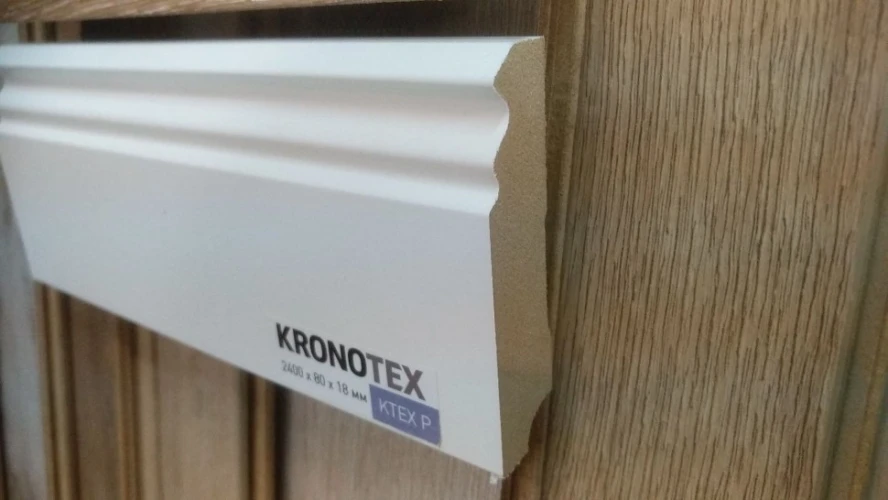 Плинтус МДФ Кронотекс / Kronotex P Белый на Otdelka1.ru