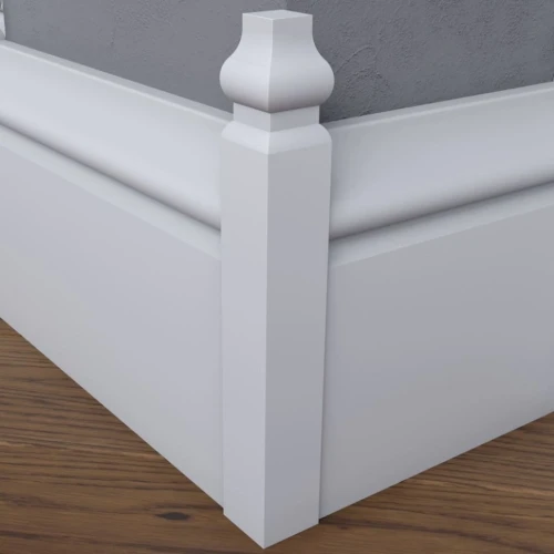 Соединительный элемент для плинтуса МДФ под покраску Madest Decor CD23 на Otdelka1.ru