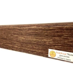 Плинтус МДФ Теквуд / Teckwood 75мм дуб антик