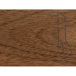 Плинтус шпонированный Педрос / Pedross Орех американский 60 х 22 мм