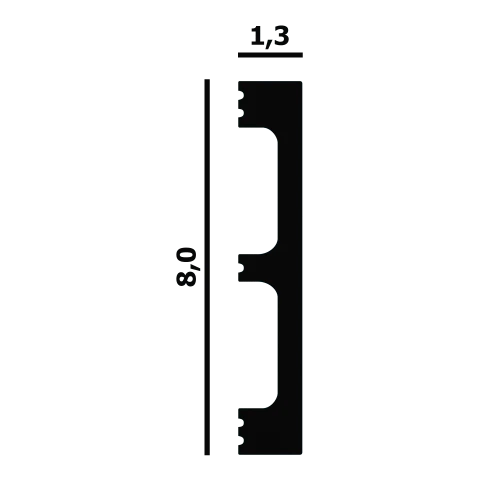 Плинтус-молдинг Perfect / Перфект P88 Flex на otdelka1.ru