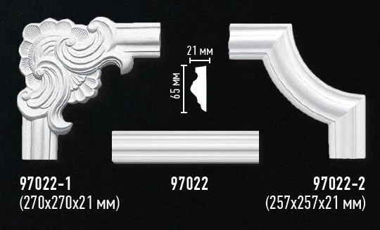 Молдинг гладкий Decomaster 97022 на otdelka1.ru