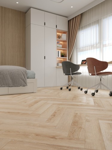 Виниловый Ламинат SPC CronaFloor Herringbone H-010 Дуб Дижон на otdelka1.ru