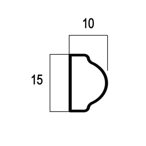 Молдинг Cosca 15 дуб светлый 130-4 на otdelka1.ru