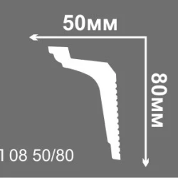 Плинтус потолочный Де-Багет П08 50-80