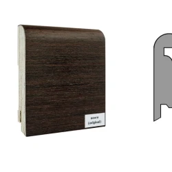 Плинтус шпонированный Finitura Dekor 70x15 Венге