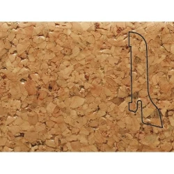 Плинтус шпонированный Педрос / Pedross Пробка 60 х 22 мм