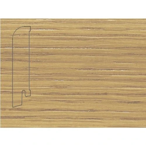 Плинтус шпонированный Педрос / Pedross Дуб без покрытия 80 х 18 мм на otdelka1.ru