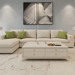 Минерально-каменный ламинат MSPC Stone Floor 2820-4 MР Бело-серый Мрамор
