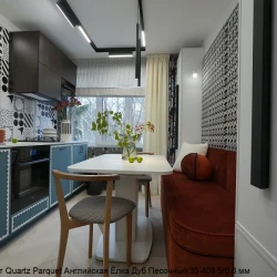 Кварцевый паркет Quartz Parquet Английская елка 5/0.6 мм 33-408 Дуб Песочный