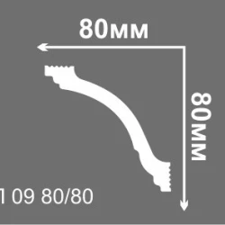 Плинтус потолочный Де-Багет П09 80-80