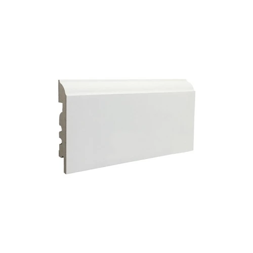 Плинтус МДФ Белый ламинированный Finitura Dekor P 80x16 на Otdelka1.ru