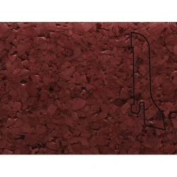 Плинтус шпонированный Педрос / Pedross Пробка коричневая 60 х 22 мм