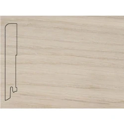 Плинтус шпонированный Педрос / Pedross Дуб беленый 80 х 18 мм