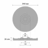 Розетка потолочная Decomaster DM-0361 на Otdelka1.ru