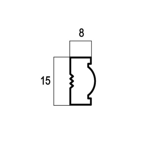 Молдинг Cosca 15 жемчуг 105-14 на otdelka1.ru
