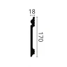 FL17 плинтус Wallstyl NMC 18х170х2000 мм на Otdelka1.ru