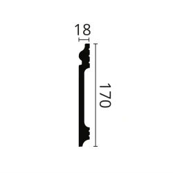 FL17 плинтус Wallstyl NMC 18х170х2000 мм