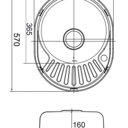Мойка для кухни EMAR ЕМЛ-5745