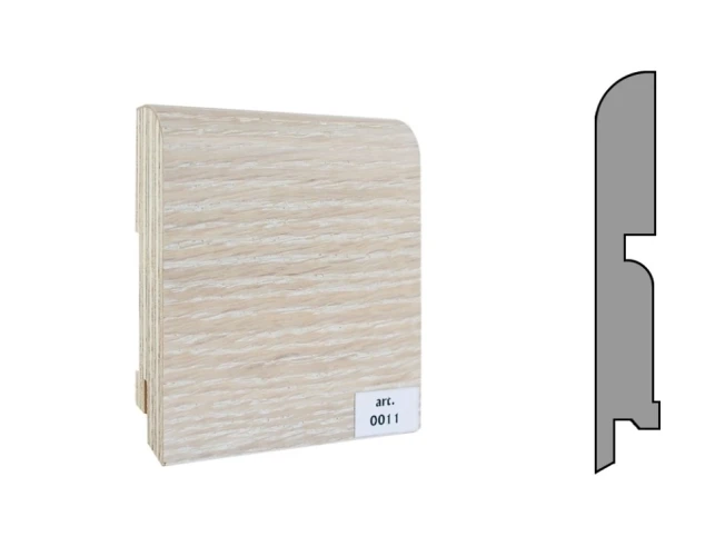 Плинтус шпонированный Finitura Dekor 100x15 №011 на otdelka1.ru