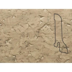 Плинтус шпонированный Педрос / Pedross Пробка кремовая 60 х 22 мм