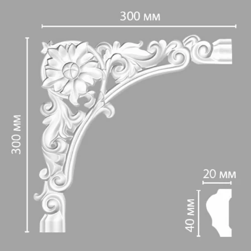 Угол декоративный Decomaster DP-304C на otdelka1.ru