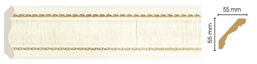Карниз потолочный Decomaster 173-6 на Otdelka1.ru