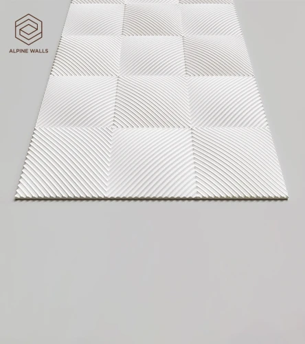Декоративная панель Alpine Walls Geometrium ECOGR0207W Белый на otdelka1.ru