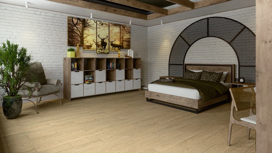 Виниловый Ламинат Деми флор / Damy floor Family Дуб Латте на Otdelka1.ru